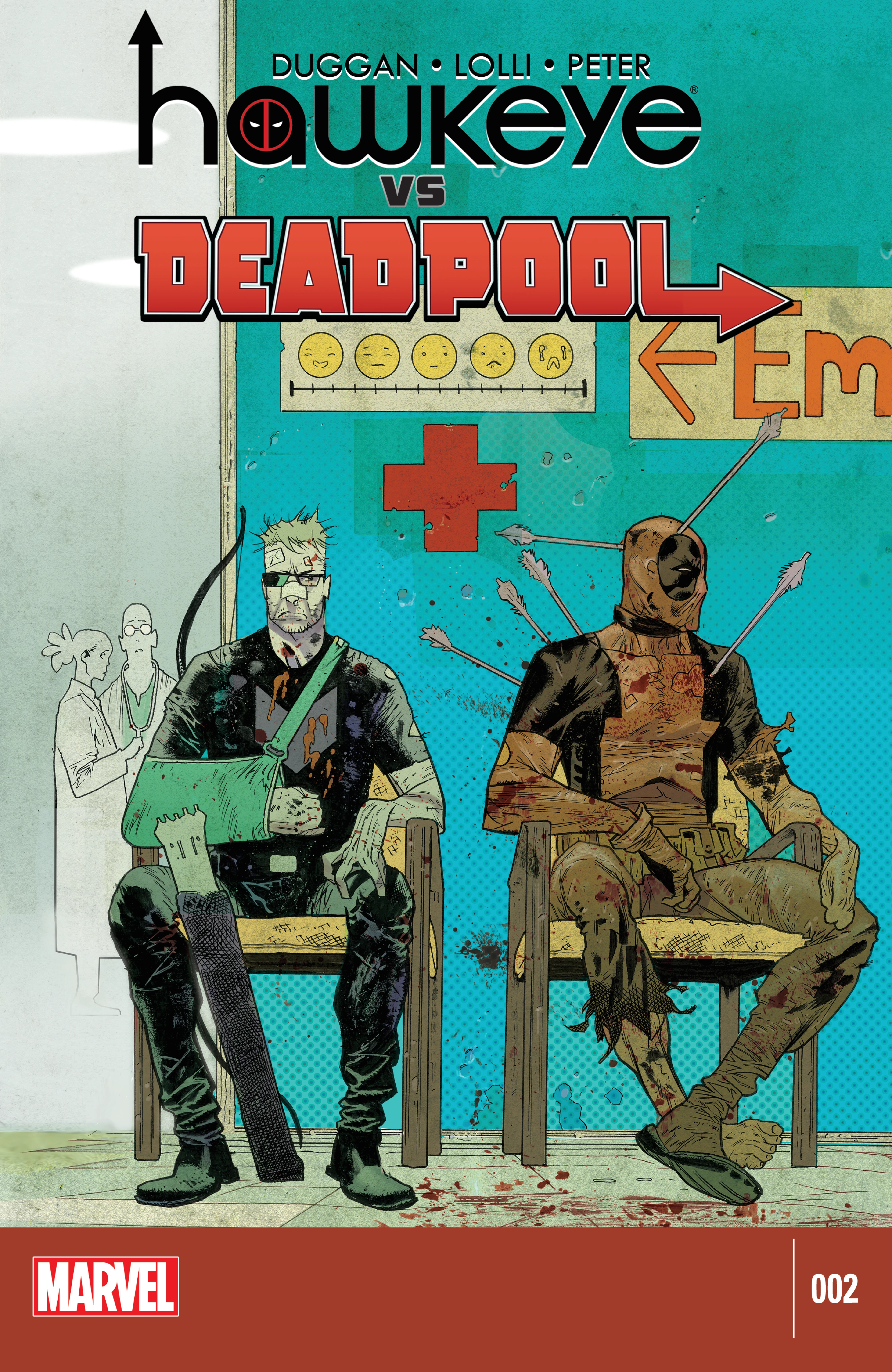 Hawkeye vs. Deadpool #2 (Marvel, 2014 — Cover A) cover